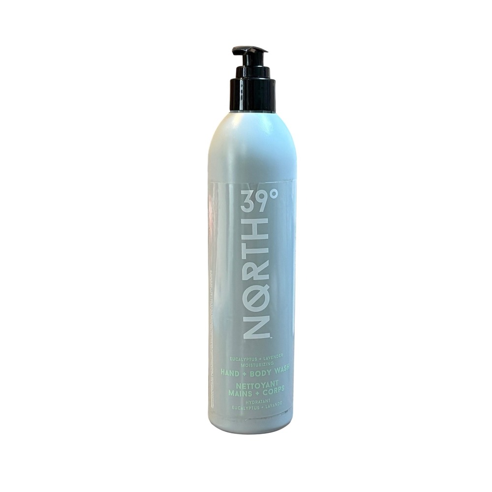 39 Degrees North Eucalyptus Lavender Moisturizing Hand Body Wash 16oz‎ Pump New